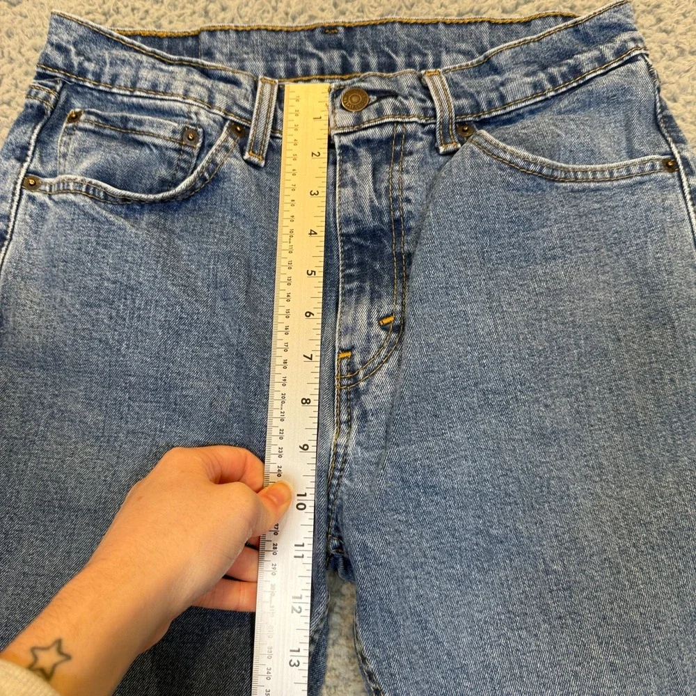 Levi's 505 Regular Fit Jeans Mens Straight Leg 32x30 Blue Cotton Streetwear 837